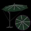 vidaXL Cantilever Banana Parasol Green 294 x 294 x 248 cm