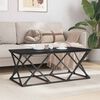 vidaXL Coffee Table Black Oak 100 x 49 x 40 cm Engineered Wood