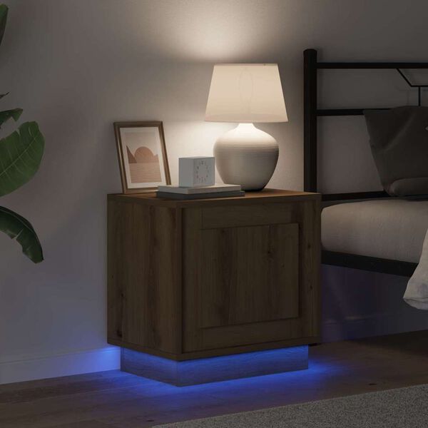 vidaXL Bedside Cabinet Artisan Oak 44 x 34.5 x 45 cm Engineered Wood