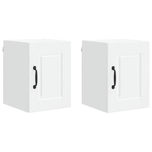 vidaXL Wall Cabinet PORTO 2 pcs White 30 x 31 x 40 cm Engineered Wood