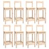 vidaXL 9 Piece Bar Set Solid Wood Pine