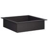 vidaXL Fire Pit Ring Black 80 x 80 x 25 cm Steel