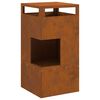 vidaXL Fire Pit Brown 50 x 50 x 100 cm Steel