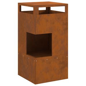 vidaXL Fire Pit Brown 50 x 50 x 100 cm Steel