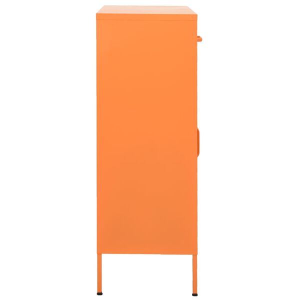 vidaXL Storage Cabinet Orange 80x35x101.5 cm Steel