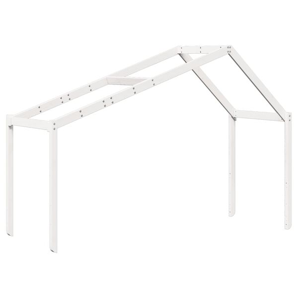 vidaXL Kids' Bed Roof White 203x95.5x142 cm Solid Wood Pine