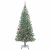 vidaXL Artificial Christmas Tree Snow Flocked with LED Light 180 cm