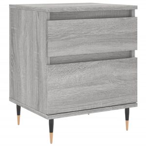 vidaXL Bedside Cabinet Grey Sonoma 40x35x50 cm Engineered Wood