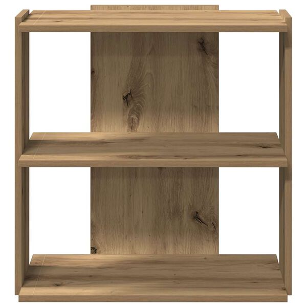vidaXL Bookcase 3-Tier Artisan Oak 60x30x60 cm Engineered Wood