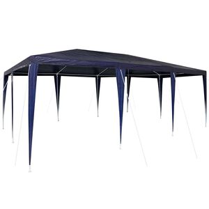 vidaXL Party Tent Blue 600 x 400 x 266 cm Polyethylene and Steel