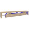 vidaXL TV Cabinet with LED Lights Sonoma Oak 260x36.5x40 cm