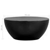 vidaXL Coffee Table Hammered Aluminium 70x30 cm Black
