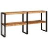 vidaXL Console Table Brown 160 x 33 x 75 cm Solid Mango Wood