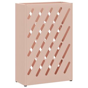 vidaXL Rain Umbrella Stand Pink 28 x 12 x 41 cm Steel