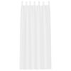 vidaXL Voile Curtain with Curtains 2 pcs White 225 x 140 cm Polyester