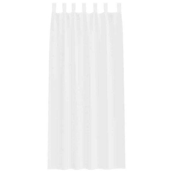 vidaXL Voile Curtain with Curtains 2 pcs White 225 x 140 cm Polyester