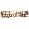 vidaXL Outdoor Sofa Set 8 pcs Natural Solid Acacia Wood