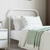 vidaXL Metal Replace Headboard White 90 cm