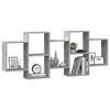 vidaXL Wall Shelf Concrete Grey 159x18x65 cm Engineered Wood