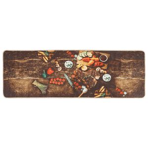 vidaXL Kitchen Rug Multicolour 60x180 cm Washable Anti Slip