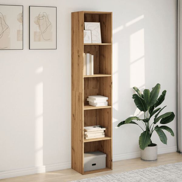 vidaXL Bookcase Artisian Oak 40x30x189 cm Engineered Wood