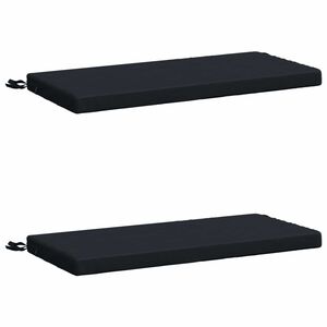 vidaXL 2-Piece Bench Cushions SOEST 100% Polyester Dark Blue