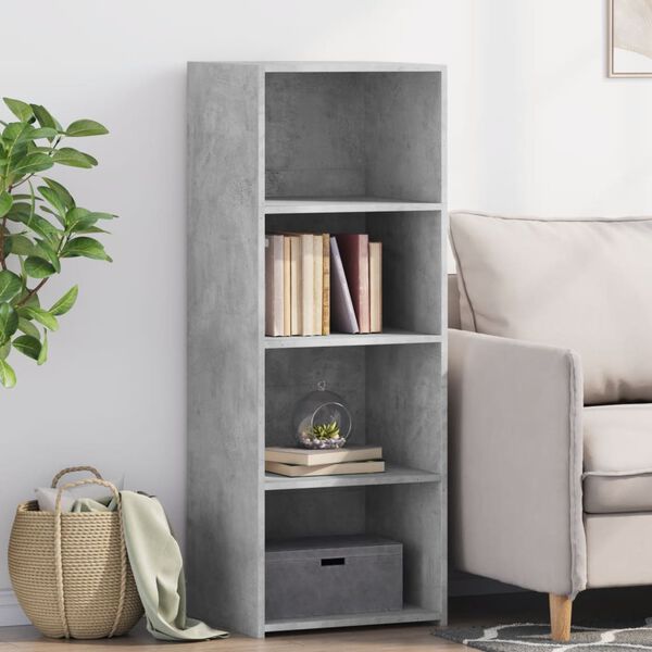 vidaXL Highboard Concrete Grey 45x41x124 cm Engineered Wood