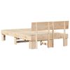 vidaXL Bed Frame with Headboard Natural 120 x 200 cm Solid Pine Wood