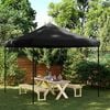 vidaXL Foldable Party Tent Pop-Up Black 292x292x315 cm
