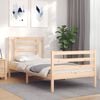 vidaXL Bed Frame without Mattress 90x200 cm Solid Wood
