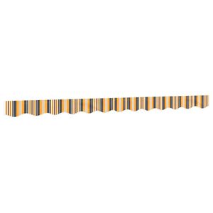 vidaXL Replacement Fabric for Awning Valance Yellow and Grey Stripe 3 m