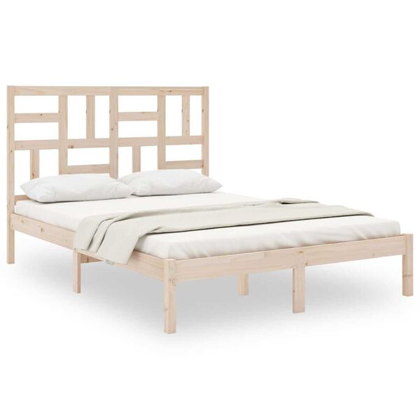 vidaXL Bed Frame without Mattress Solid Wood 160x200 cm