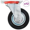 vidaXL 12 pcs Swivel Casters 100 mm