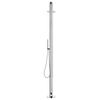 vidaXL Garden Shower with Brown Base 230 cm Stainless Steel