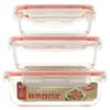 Clauss 3-Piece Food Container Set Glass