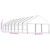 vidaXL Gazebo with Roof White 15.61x5.88x3.75 m Polyethylene