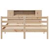 vidaXL Bookcase Bed without Mattress 135x190 cm Double Solid Wood Pine
