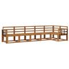 vidaXL Outdoor Sofa Set 6 pcs Natural Solid Acacia Wood