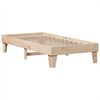 vidaXL Bed Frame without Mattress 75x190 cm Small Single Solid Wood Pine