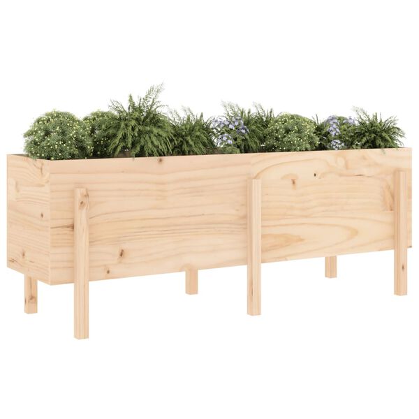 vidaXL Garden Raised Bed 160x50x57 cm Solid Wood Pine