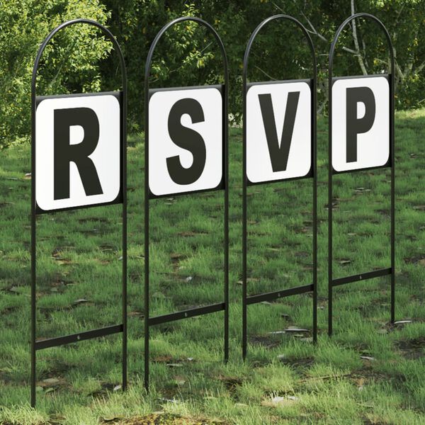 vidaXL Dressage Markers 4 pcs Steel