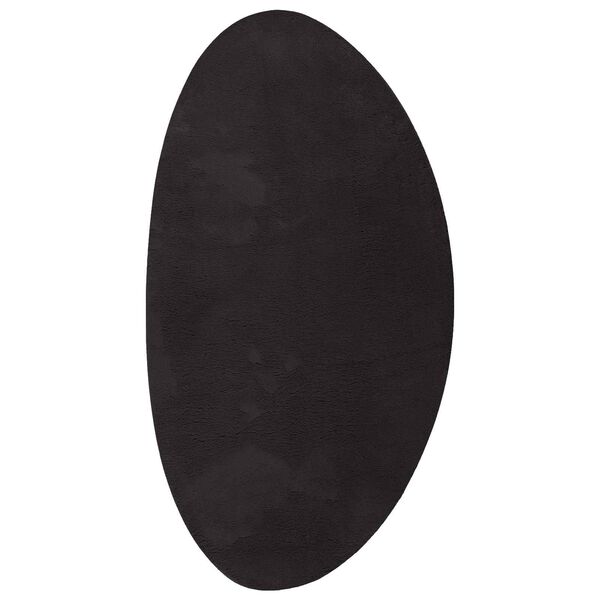 vidaXL Carpet Folding HUARTE Black 80 x 150 cm Polyester