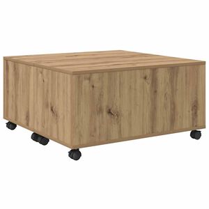 vidaXL Coffee Table Artisan Oak 75 x 75 x 38 cm Engineered Wood