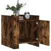 vidaXL Bedside Cabinet Smoked Oak 45x50x50 cm Engineered Wood
