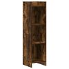 vidaXL Bookcase Smoked Oak 30 x 30 x 111 cm Engineered Wood