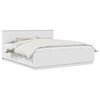 vidaXL Bed Frame with Headboard White 200 x 200 cm Engineered Wood