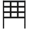 vidaXL Bed Headboard Black 80.5x4x100 cm Solid Wood Pine