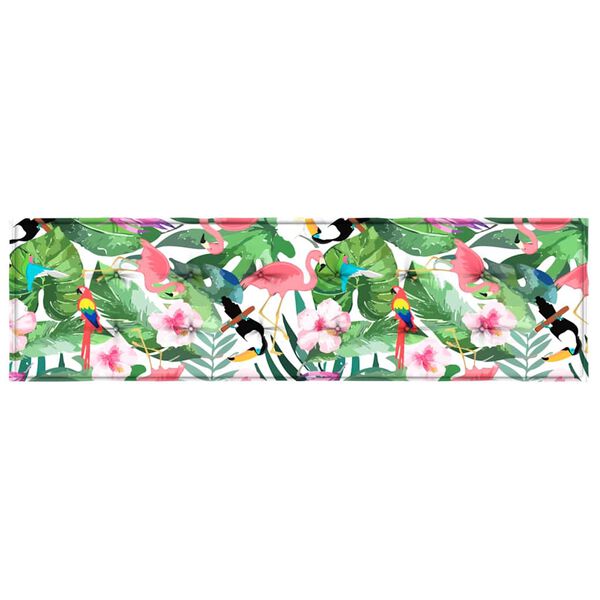 vidaXL Garden Bench Cushion Floral Green and pink 180 x 50 x 4 cm