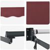 vidaXL Electric Retractable Awning Burgundy Red 3 x 2.5 m