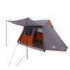 vidaXL Tunnel Tent Grey and Orange 475 x 220 x 192 cm